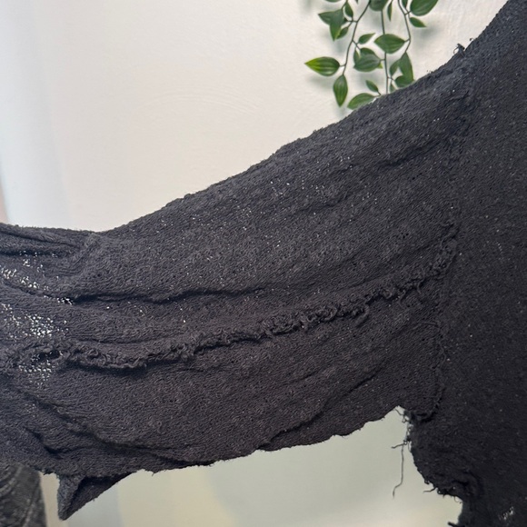 We The Free oversized Charcoal see through top - Picture 7 of 11